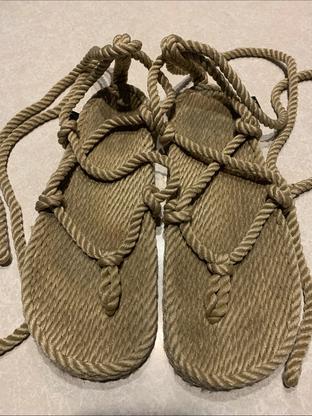 Nomadic State of Mind Lace Up the leg rope sandals Size 39